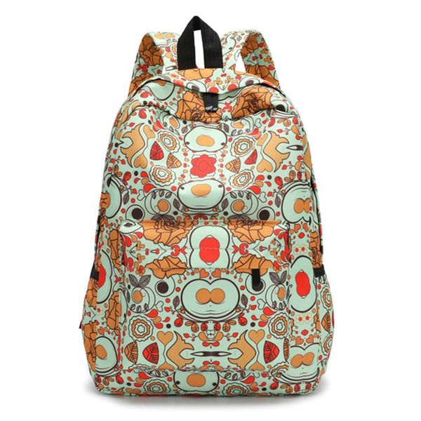 

fresh style women backpacks floral print bookbags female travel backpack