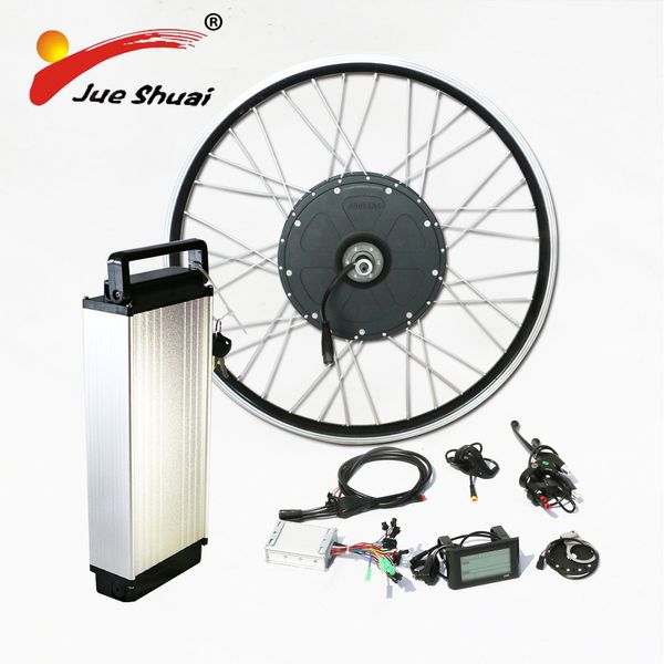 

electric bike kit 1000w brushless motor with 48v rear rack lithium battery ebike conversion kit fix for 26" 700c motor wheel