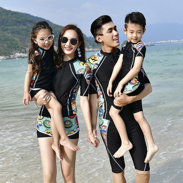 

sports parent-child wo boys girls sports parent-child for men and swimsuit swimsuit women for boys and girls, White;black