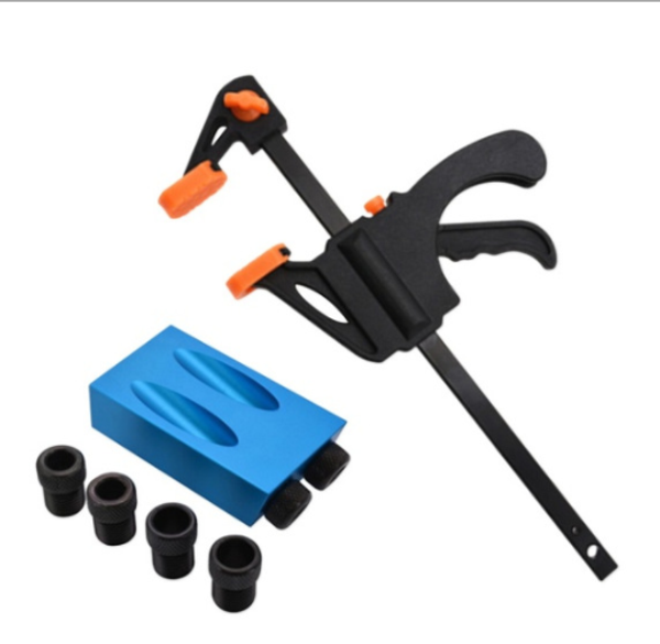 

oblique hole locator drill bit 14pcs/ 9pcs woodworking pocket hole jig kit angle drill guide set puncher carpentry tool