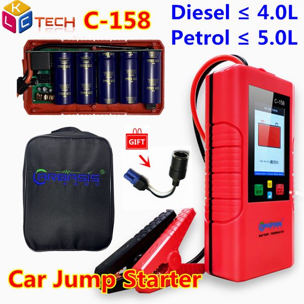 

c158 no battery included 12v car jump starter c-158 car power bank super capacitor unlimited use battery power forpetrol/diesel