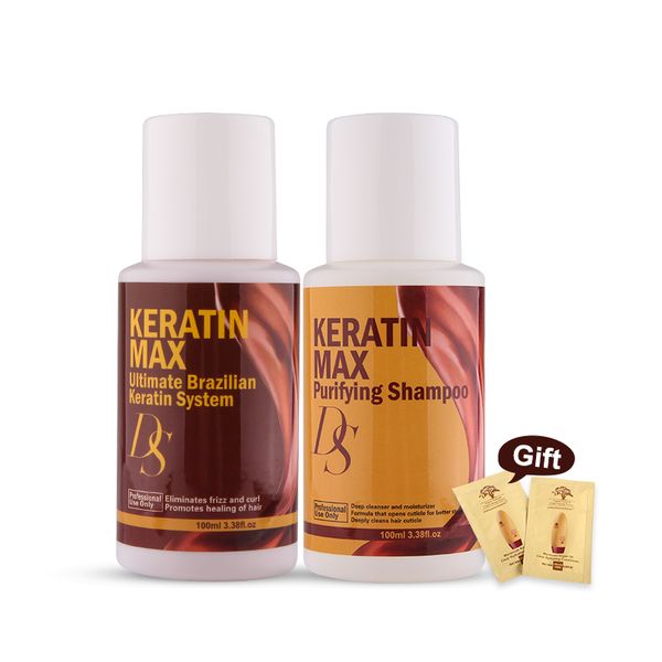 

chocolates 100ml brazilian keratin treatment 0%-12% 4 formaldehyde straightening resistant hair+100ml purifying shampoo