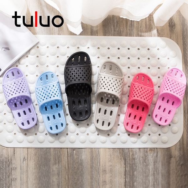

tuluo shower shoes men non-slip quick drying bathroom comfortable soft massage sandals women indoor slippers dorm lightweight