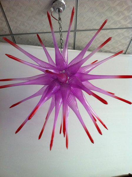 

tiffany style mouth blown glass chandeliers flower designed customized colored murano glass pendant lamps for living room decor