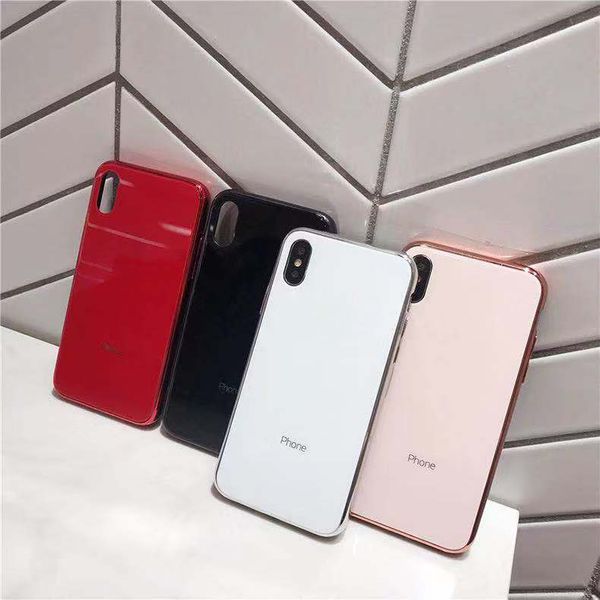 

New electroplated gla mobile phone ca e for iphone 11 11 pro x max 7 8 6 plu tyli h and luxuriou hock proof gla back cover