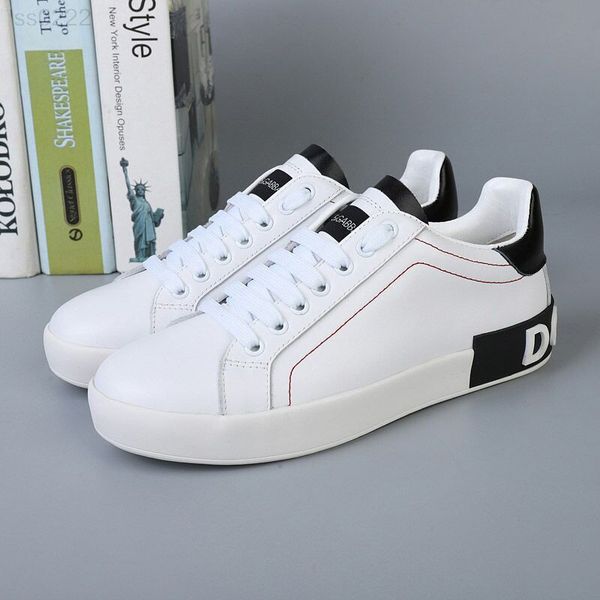 

personality european station lace casual white shoes flat round head men and women couple shoes factory direct sales size 35-40cm, Black