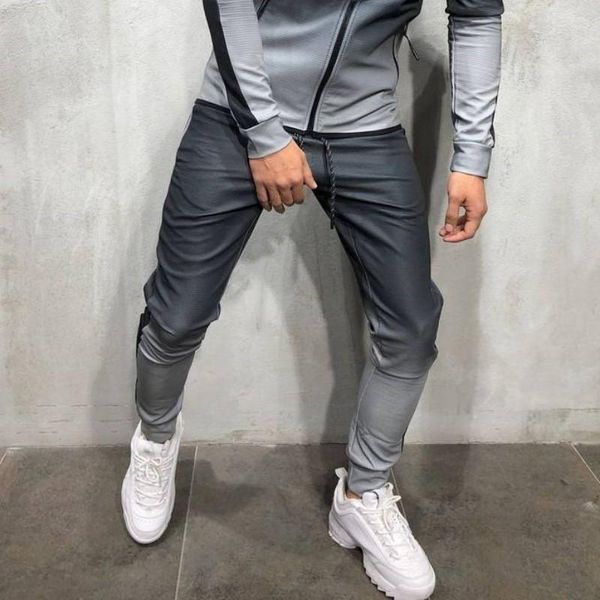 

mens hip hop tracksuits 3d gradient men's sports pants mens athletic sweatshirts striped pencil pants for sale, Black