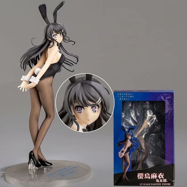 

25-40cm soft body rascal does not dream of bunny girl senpai sakurajima mai girl anime pvc action figures toy anime figure t200304
