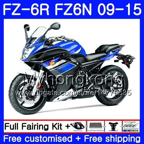 Karosserie für Yamaha FZ6N FZ-6R 2009 2010 2011 2012 2013 2014 2015 239HM.AA FZ 6R FZ6 R FZ 6N FZ6R 09 10 11 12 13 14 15 Verkleidungen oben blau auf Lager