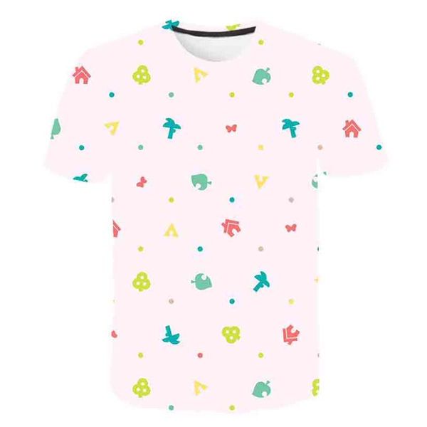 

2020 nieuwe dieren kruising schattig meisje t-shirt voedsel fruit ijs ijs print zomer casual jongen t-shirt kinderkleding unisex, Black;blue