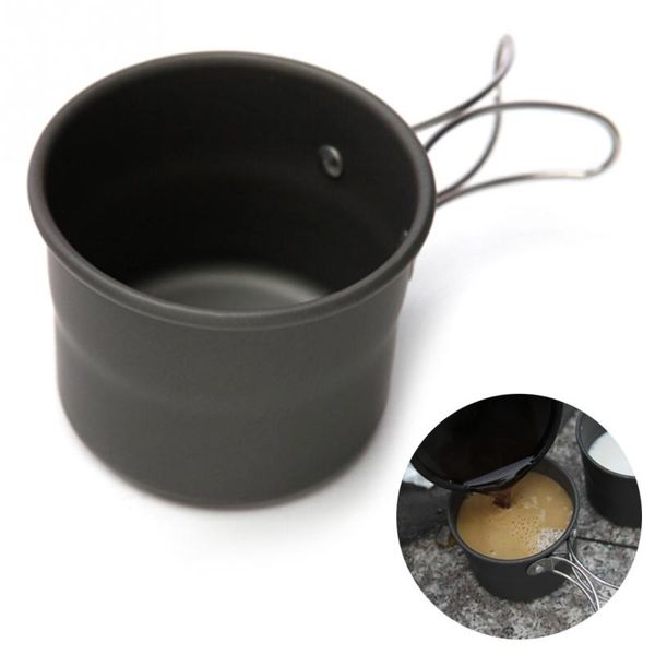 

anti-scratch cup anti-corrosion durable use outdoor aluminum alloy foldable cup portable camping picnic