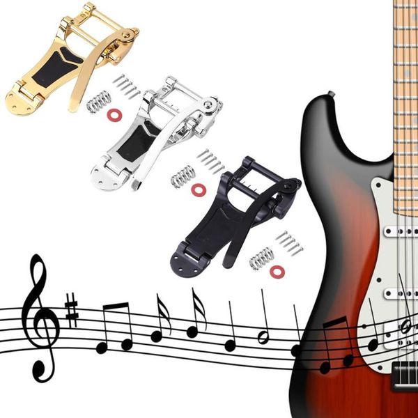 

replacement vibrato lp electric guitar parts excellent alloys gold silver and black tremolo tailpiece bridge crank bar