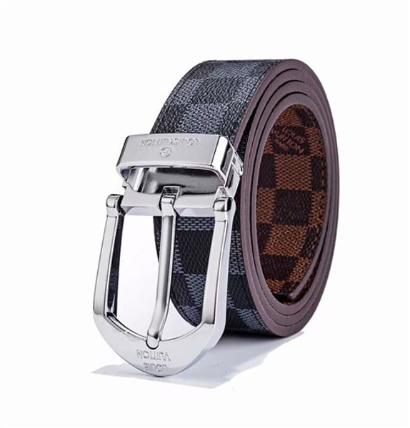 

2020 selling new mens womens black belt genuine leather business belts pure color belt snake pattern buckle belt + belts, Black;brown
