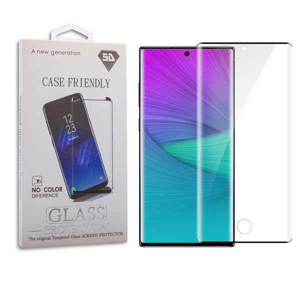 

3d curved case friendly tempered glass screen protector for samsung galaxy s10 5g s9 s8 note 10 plus 8 9 lg g8 huawei mate 30 pro