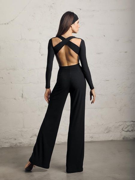 

zymdancestyle back in time брюки # 19807 женщины латинские танцы практике носить свободную костюм брюки, Black;red