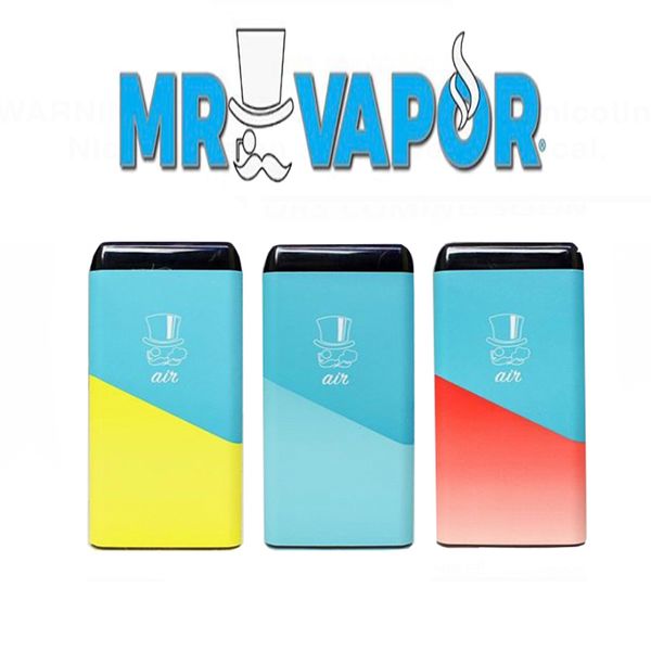 

MR VAPOR воздуха Одноразовые Vape устройства MR.VAPOR Puff Ручки Упаковка Pod Starter Kit 280mAh Аккумулятор 1,3 мл Картриджи Mrvapor Ecig Пусто испарить