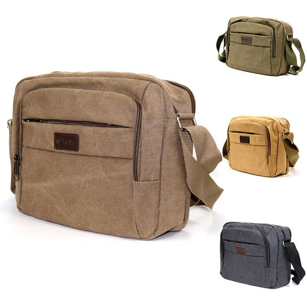 

greafashion solid canvas messenger bags buckle casual portable shoulder bag men business travel bags y0030