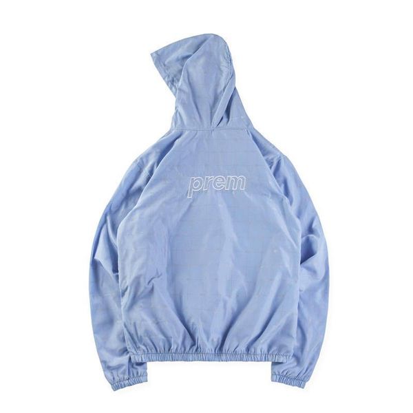 

18ss fashion brand jacket women men box logo crocodile collab reflective grid nylon anorak pizex hoodie suit trousers pants designer tracksu, Black;brown