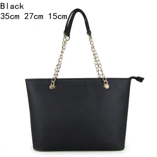 

pu fashion black women large capacity handbag designer shoulder bag lady tote bag female clutch purse handbags 5 color