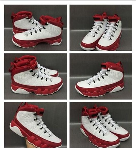 

sale bred 9 la man basketball shoes men white red 9s athletics sneakers mens trainers sports shoes