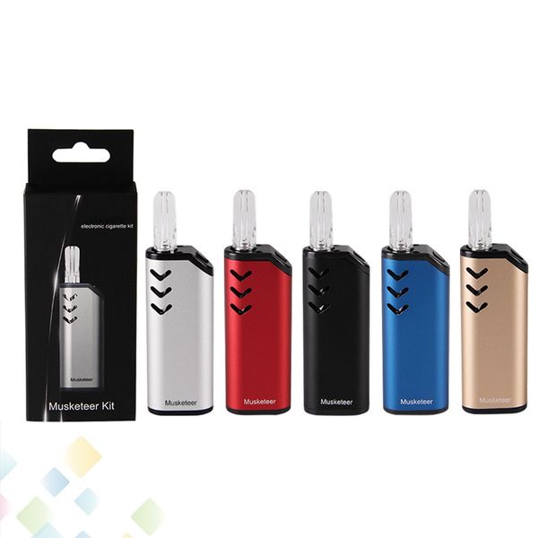 

Original ECT Musketeer Kit with 650mah Preheat VV Battery and 0.5ml Cartridge for Thick Oil Vape Pen Ecig DHL Free