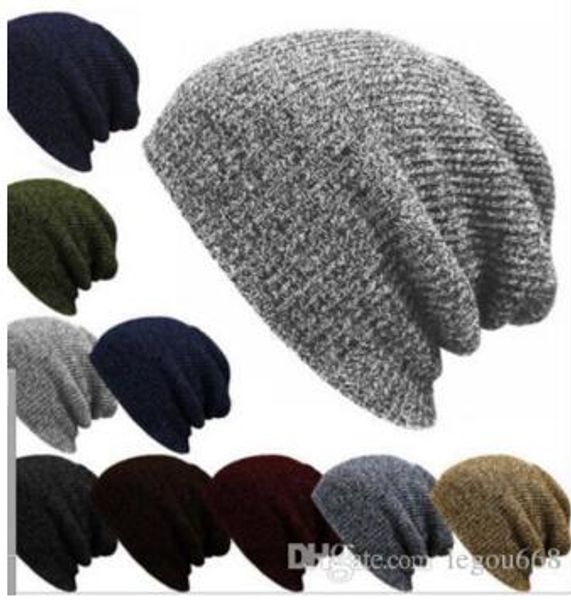 Cappello esplosivo, strisce autunno inverno, berretto per la testa, cappello da uomo in lana calda autunno inverno, berretti in maglia per esterni europei e americani Free DelivL807