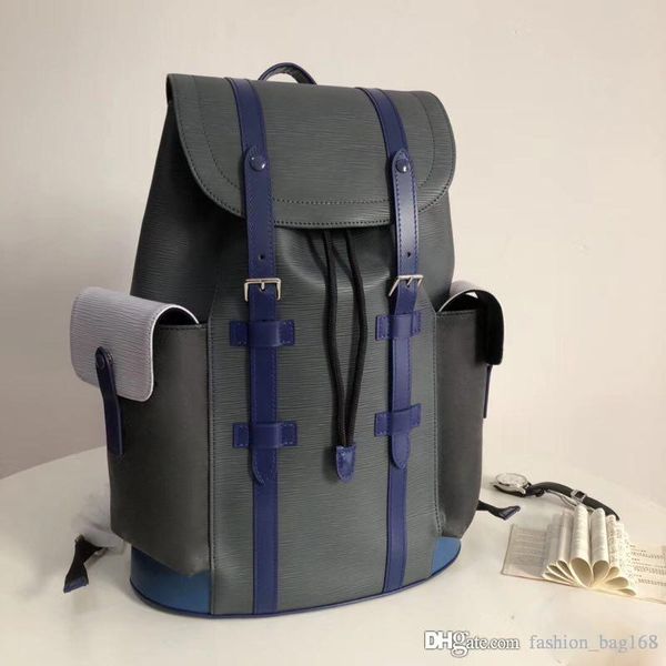 

2018 fashion luxury designer backpack men backpacks outdoor sport bag genuine leather men women backpack travel large backpack 41cm
