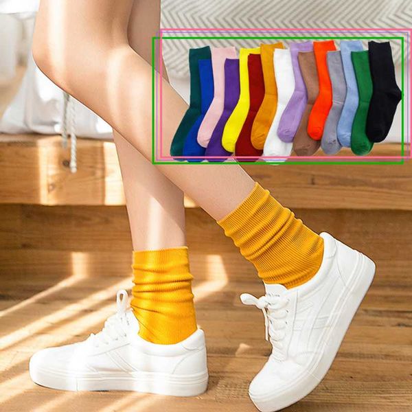 

spring thin knee socks women's day retro color long leg socks velvet solid color ladies stockings, Black;white