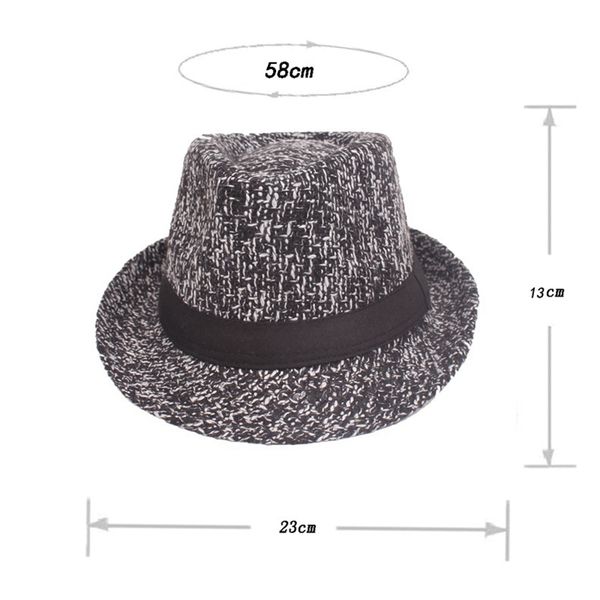 

winter hat wide brim jazz hat men outdoor hat retro bowler hats, Blue;gray