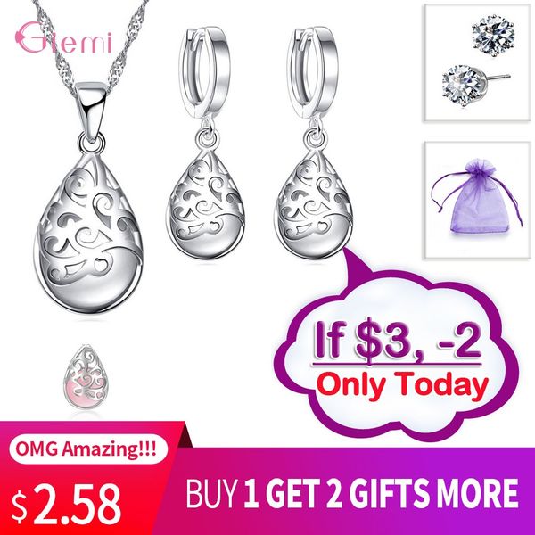 

luxury female drop water national stone set fashion 925 sterling silver jewelry promise engagement jewelry sets for women