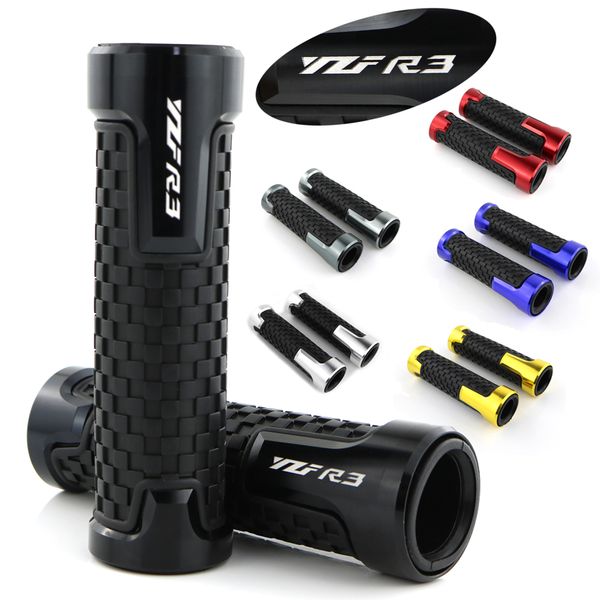 

cnc aluminum -slip rubber motorcycle accessories handle grips for yamaha yzf-r3 r3