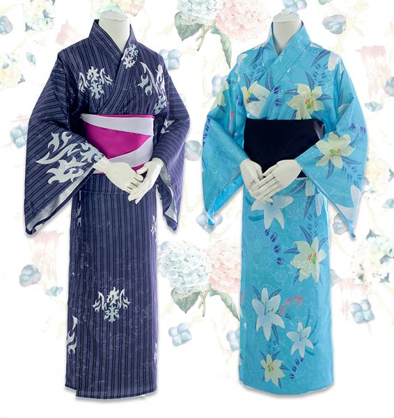 FGO Fate Grand Order Schwarz Weiß Jeanne d'Arc Alter Kimono Yukata Kleid Outfit Anime Cosplay Kostüme