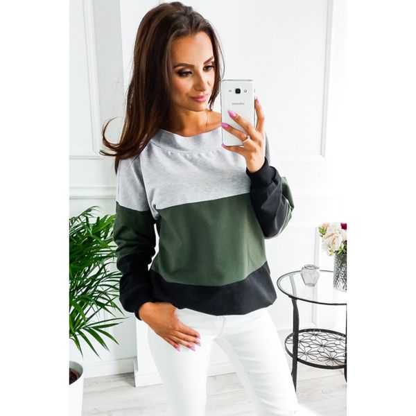 

women thin hoodies 2019 new arrival womens contrast color hoodie designer hoodies sweater for women size s-2xl, Black