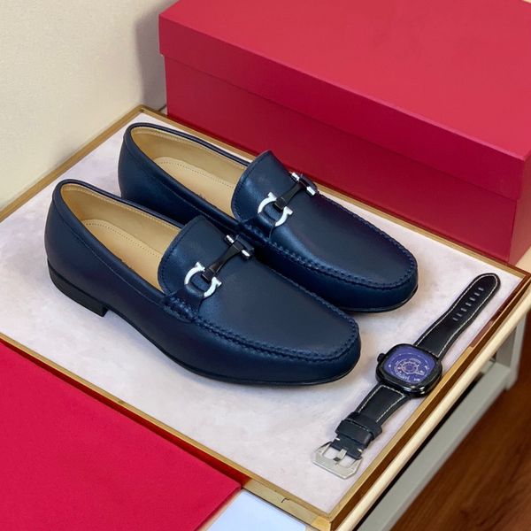 

20ss size 38-45 men dress shoes party social wedding elegant luxury designer male formal shoes luxury dress shoes, Black