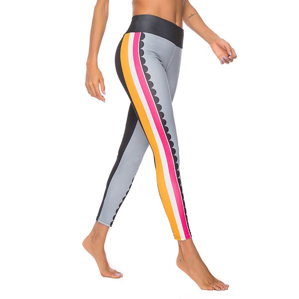 

yoga sportswear manufacture activewear colorful custom printed woman wholesale yoga pant, White;red