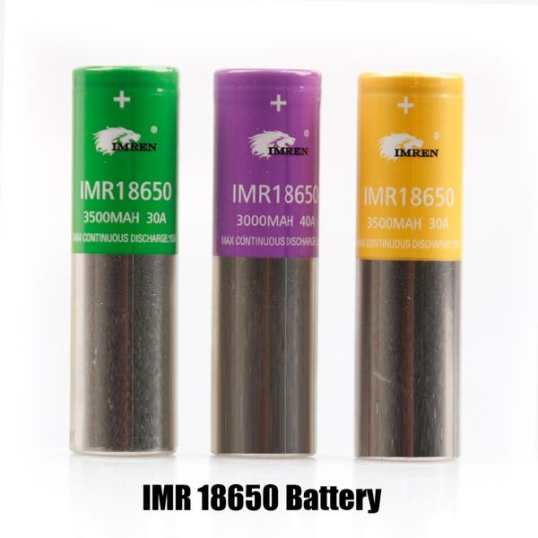 

imr 18650 battery 3000mah 3500mah 3.7v 30a 40a e cigs rechargable lithium batteries cell hight quality