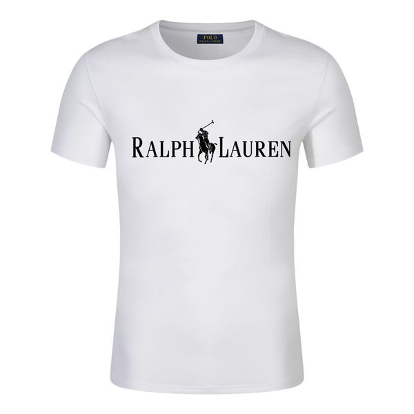 

19ss new designers shirt men printing long letter short sleeve horse.casuallauren clothing hommes/ralph polo shirt luxury women t-shirt, White;black