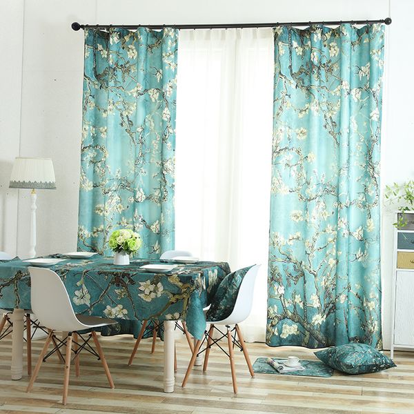 

nordic printed velvet shading curtains for living dining room bedroom