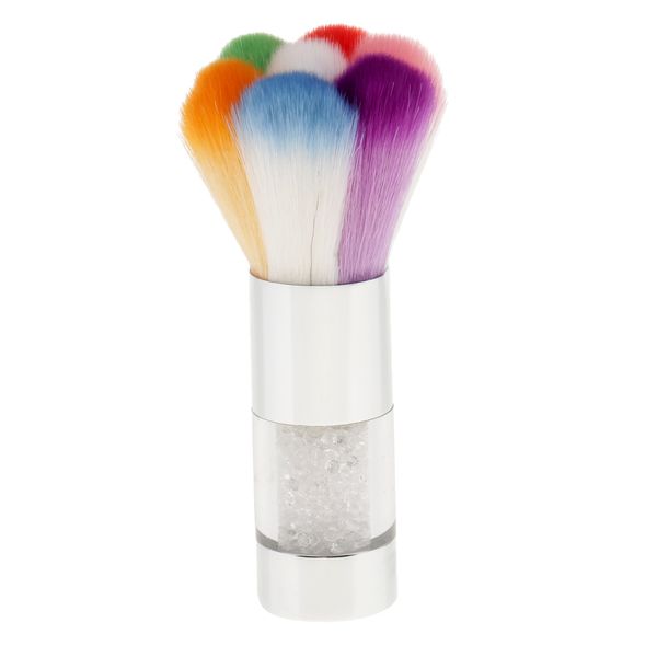 

fluffy colorful nail art brush dust cleaner cleaning uv gel powder remover