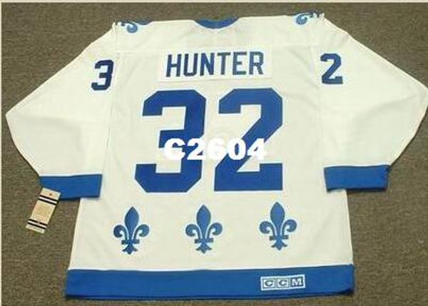 

мужчины #32 дейл хантер квебек nordiques 1985 ccm старинные ретро вдали от дома хоккей джерси или обычай любое имя или номер ретро джерси, Black;red