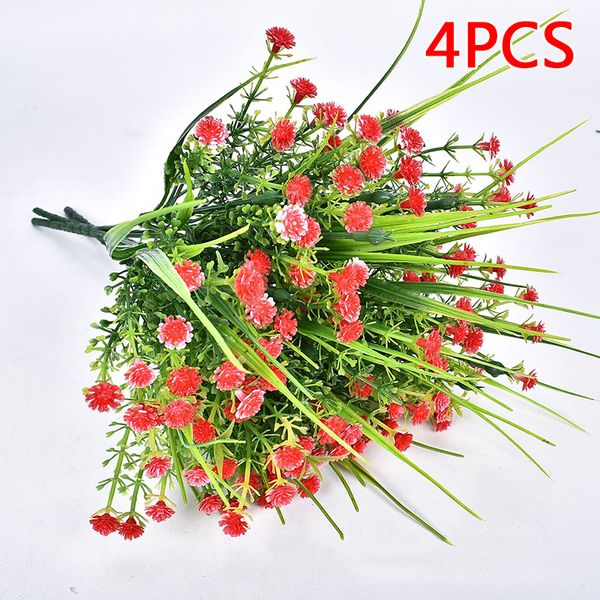 

artificial flower 4pcs eucalyptus for home room decoration optional color fake starry rose
