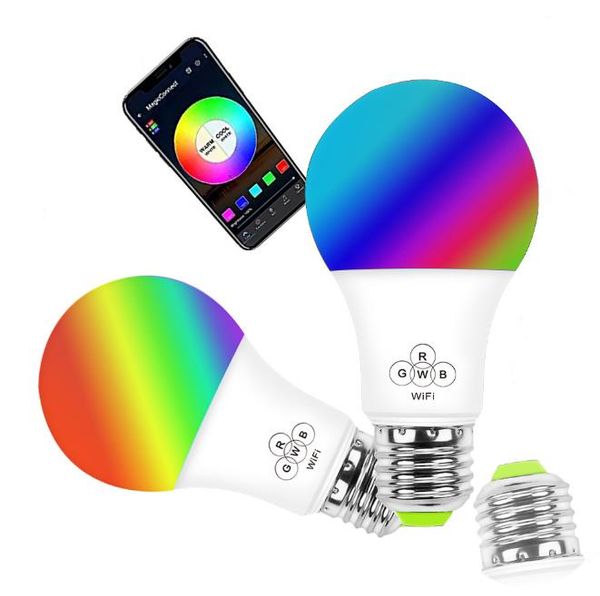 Lâmpada de luz WiFi inteligente para dança de festa Regulável Lâmpada de LED inteligente TP-Link funciona com Alexa Google Home Assistant Lâmpada de mudança de cor RGB