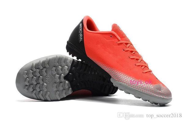

pink color low original soccer cleats mercurical victory vi in tf kids indoor soccer shoes cristiano ronaldo football boots