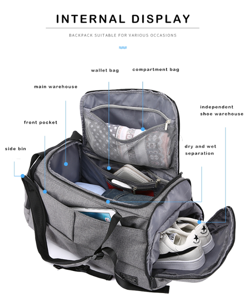 

duffel bags tuguan gym sports bag men women molle fitness training backpacks multifunctional travel/luggage bolsa shoulder handbag