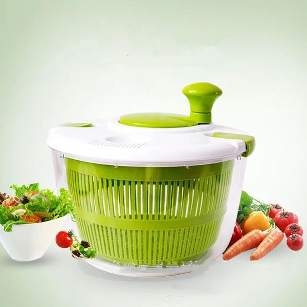 

faroot 6.5l capacity durable salad spinner large dryer grips fruit vegetable dehydrator new bowls green kitchen supplies