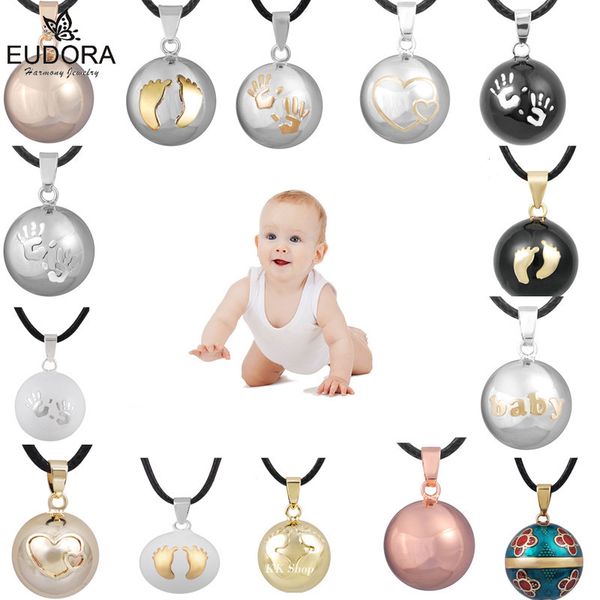 

eudora harmony ball pendant necklace pregnancy chime ball mexcian bola pendants ing balls fine jewelry for women gift, Silver