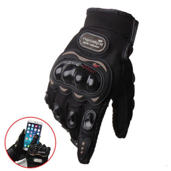 

probiker-01c touch motorcycle gloves riding gloves anti-fall knight, Black