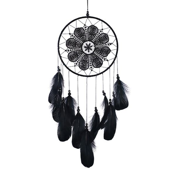 

handmade blue dream catcher rings net wall hanging car decor craft home room decoration craft