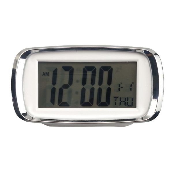 

digital alarm clock touch control snooze for bedroom bedside