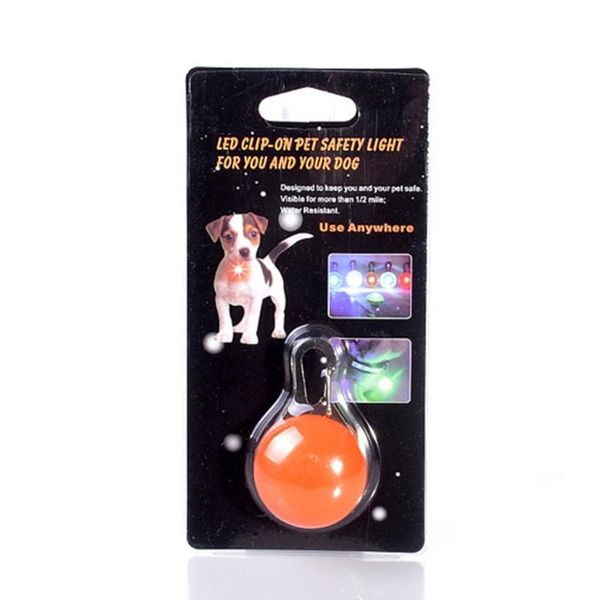 

round led pet tag lovely dog harness identity card universal anti-lost frame card cute pet accessories